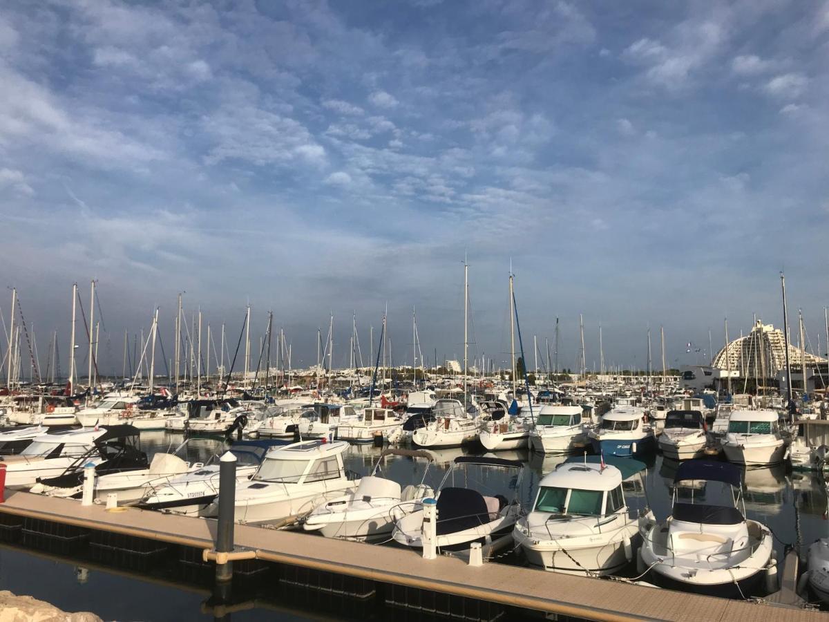 Studio 2-3 Pers Parking Clim Vue Port Et Mer لا غراند موت المظهر الخارجي الصورة