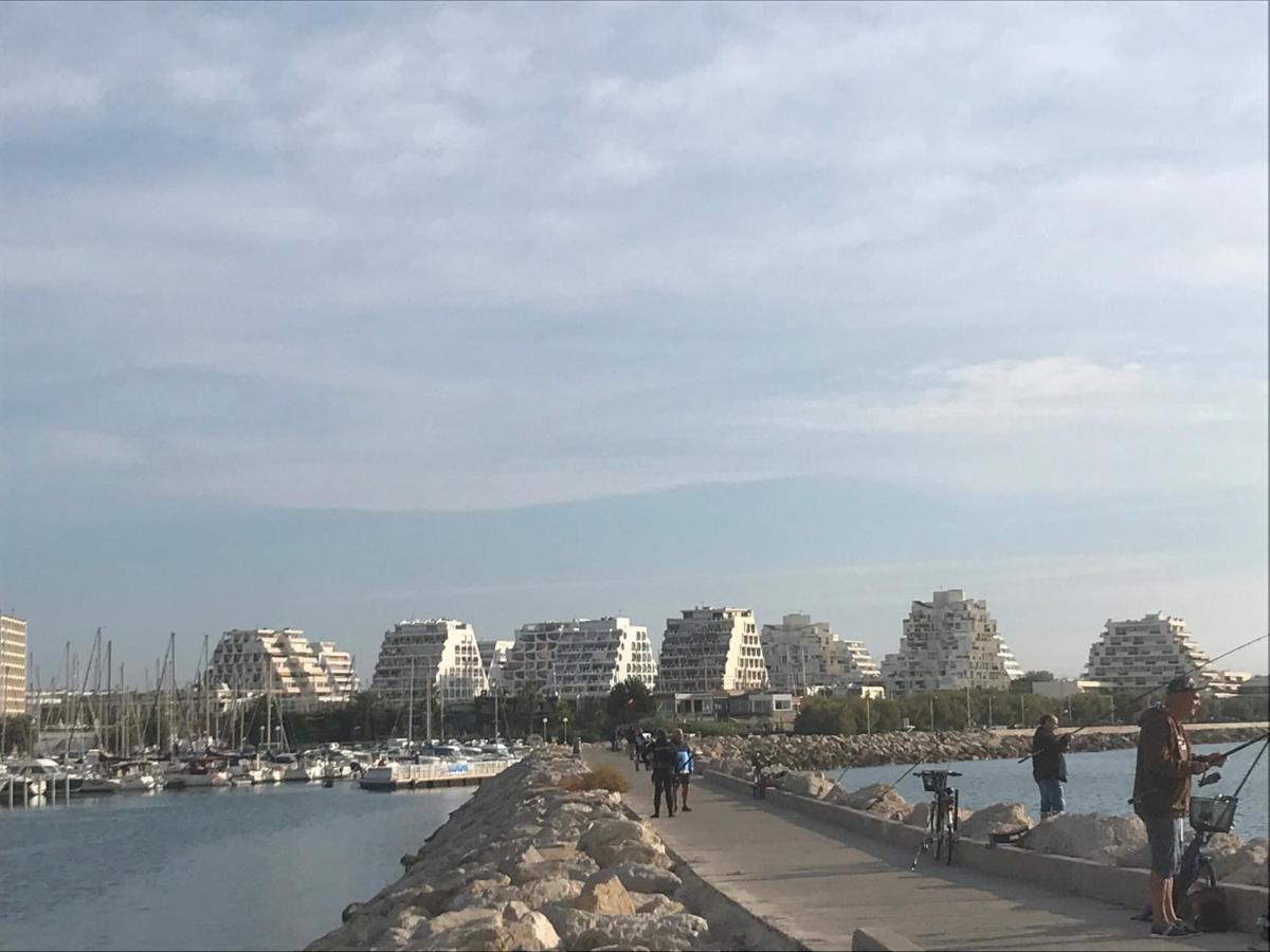 Studio 2-3 Pers Parking Clim Vue Port Et Mer لا غراند موت المظهر الخارجي الصورة