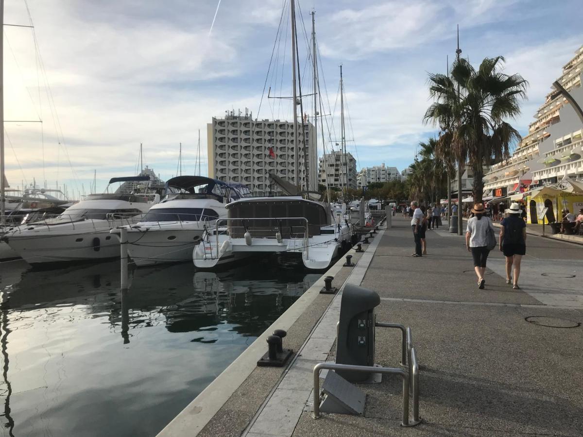 Studio 2-3 Pers Parking Clim Vue Port Et Mer لا غراند موت المظهر الخارجي الصورة